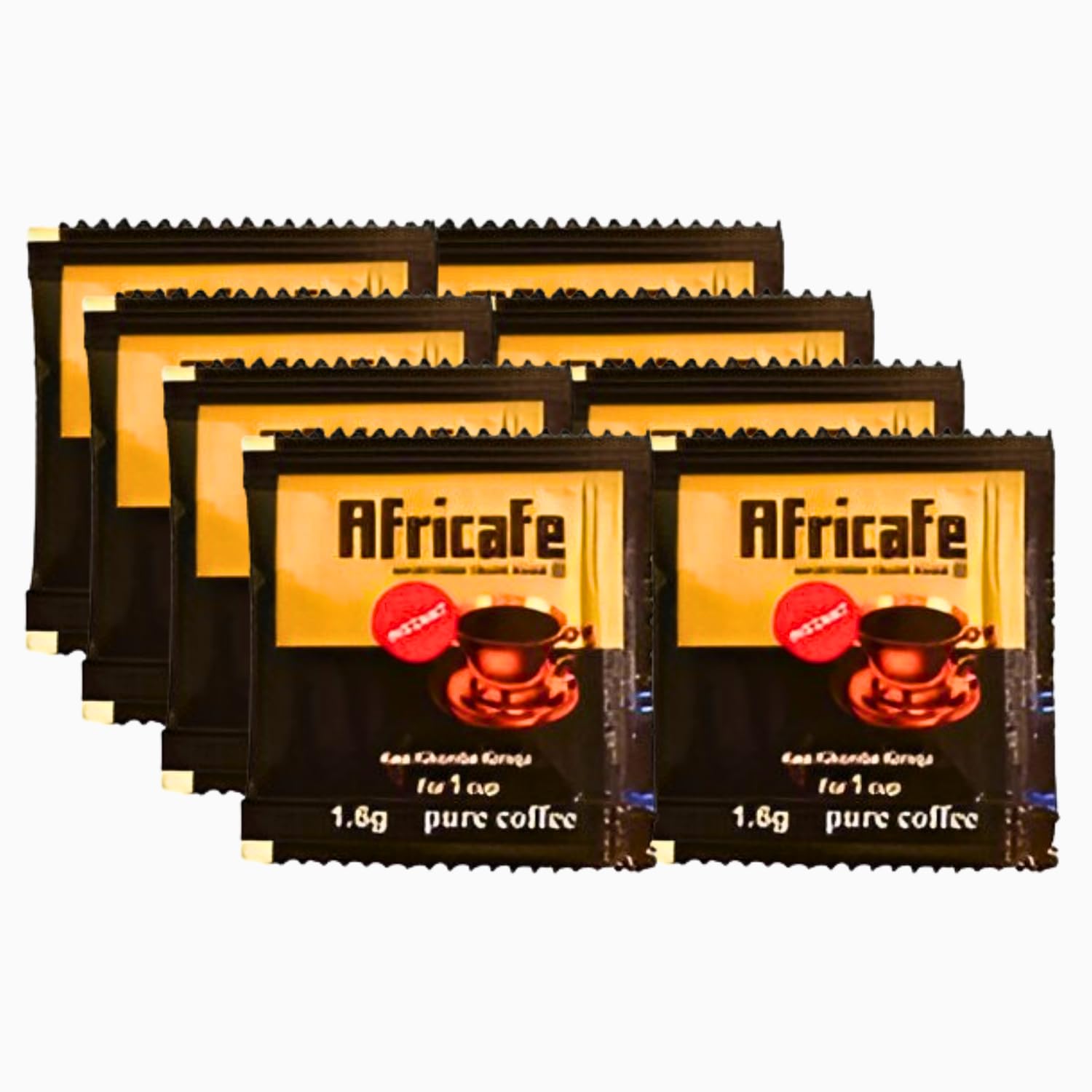 Africafe Organic Instant Coffee Made In Africa, 100% Arabica and Robusta Resealable Bag Pack of 8x1.6g Each (Imported)-picture-27
