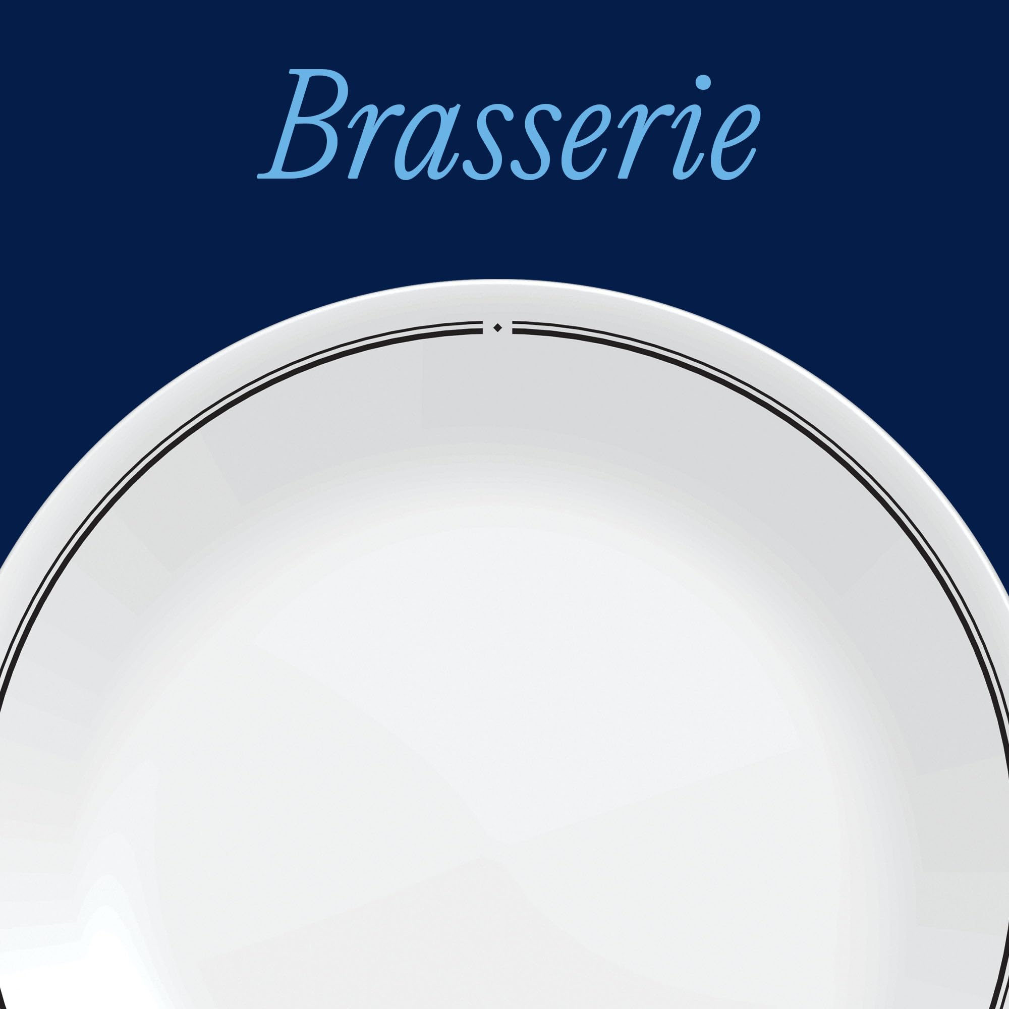 Corelle Vitrelle - 6 platos redondos de almuerzo de 8.5 pulgadas, vidrio de triple capa, platos redondos ligeros, platos de ensalada, resistentes a astillas y arañazos, aptos para microondas y