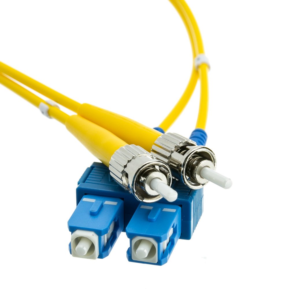 SC/ST, jednomodowy, duplex kabel światłowodowy, 9/125, 1 metr M (3,3 stopy)
