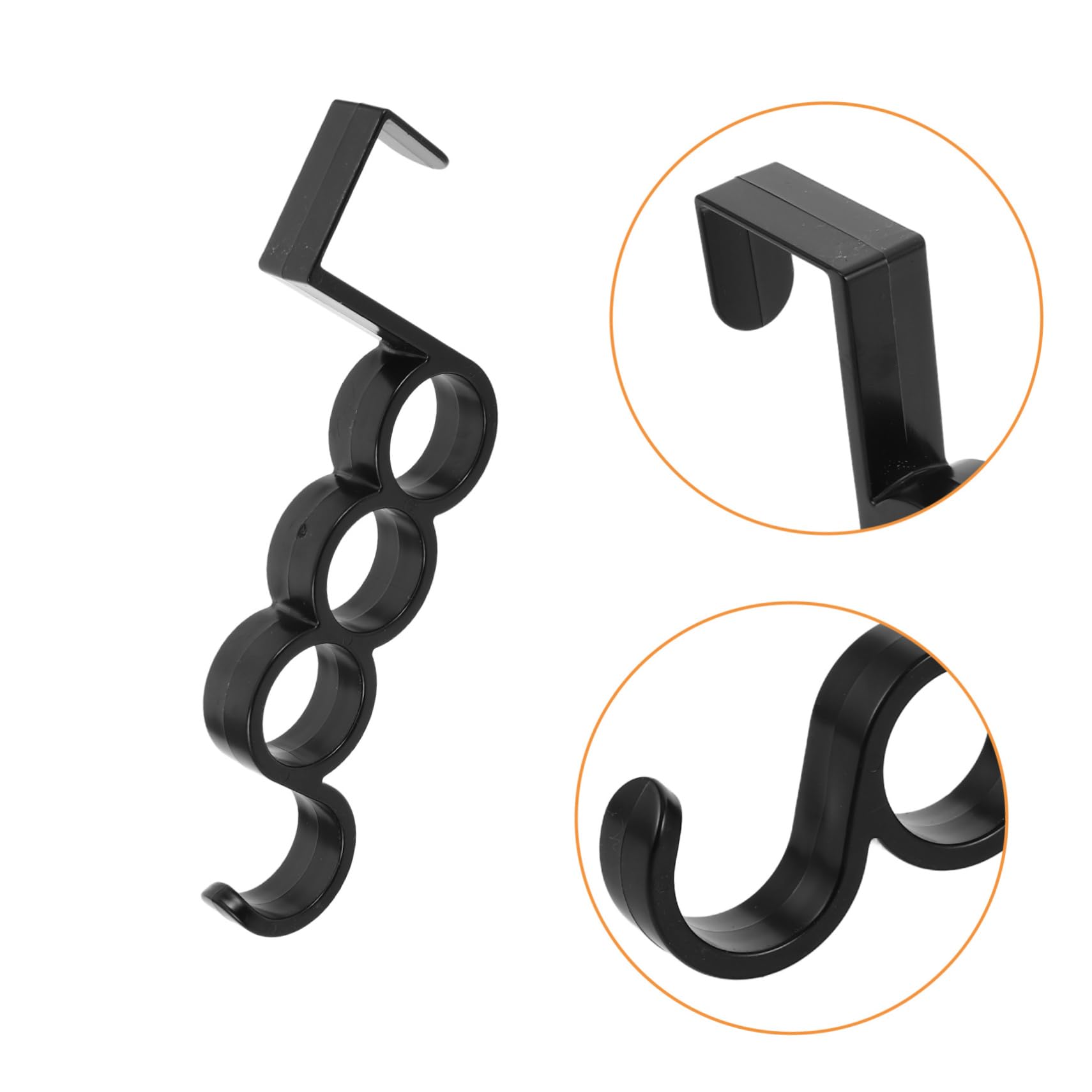 10 Ganchos de Plástico para Puerta, Colgador para Ropa y Toallas, sin Taladro, Estilo Moderno, para Baño y Dormitorio