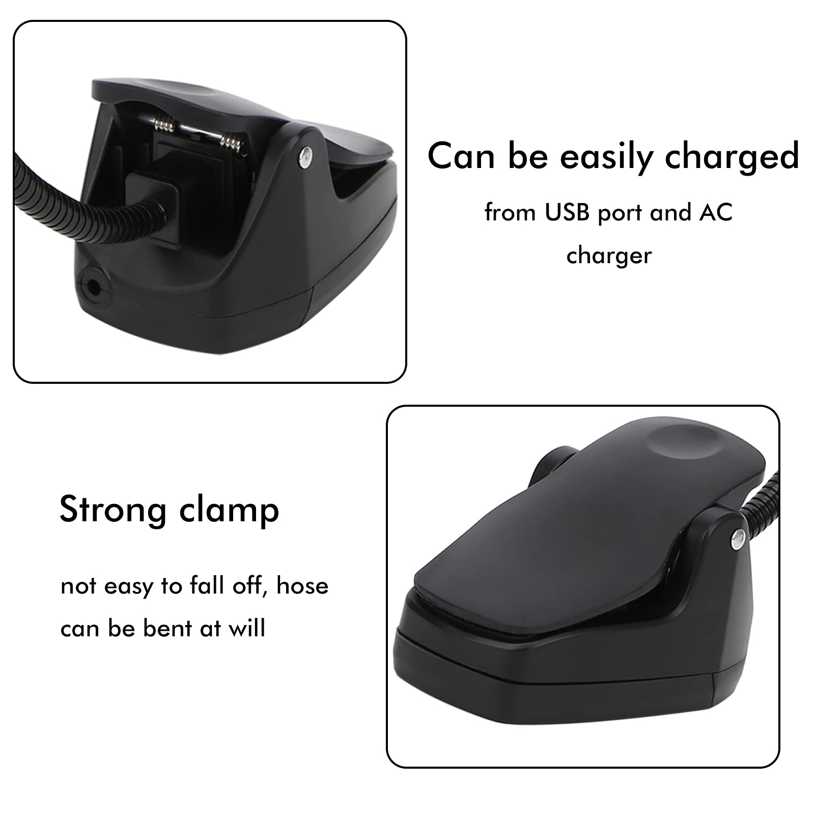 LiebeWH Music Stand Light LED Clip-On Music Stand Light Adjustable Neck Professional USB Desk Lamp for Pianos Orchestra Pits - Image 3