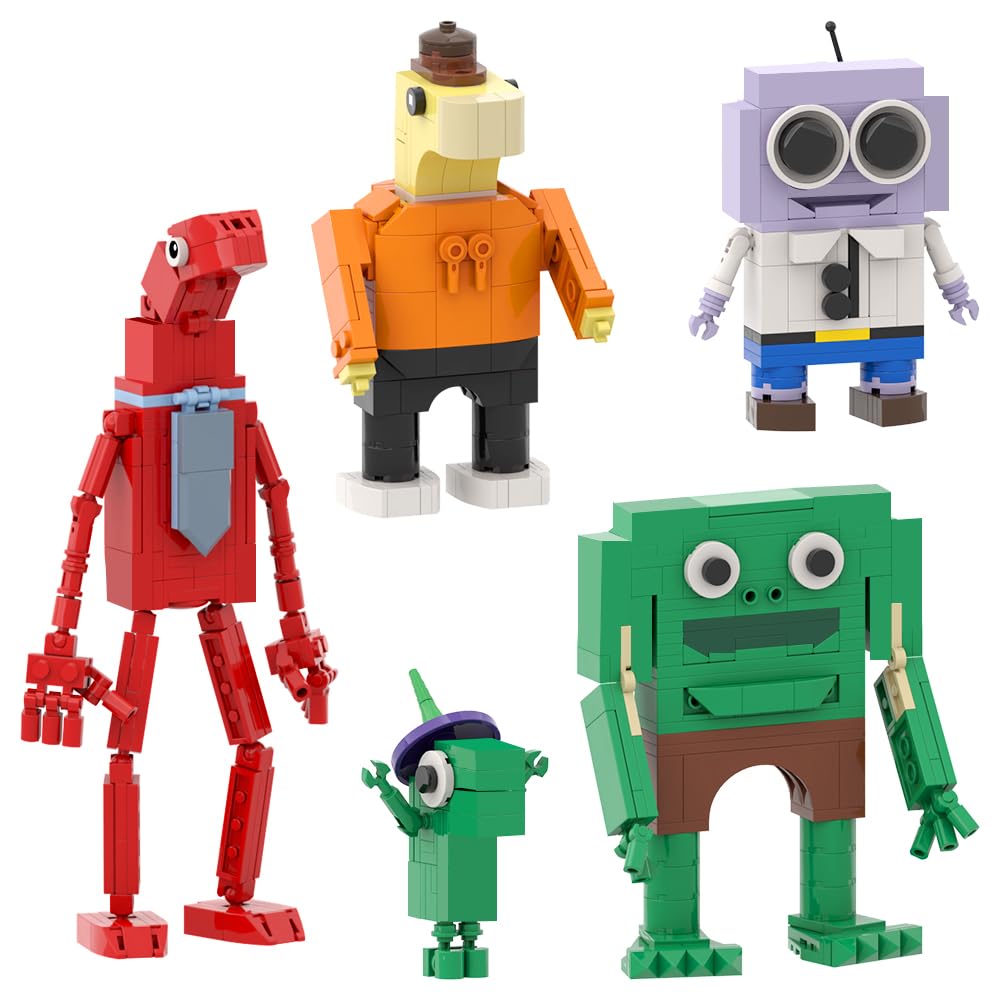 ZTOOETEP Smiling Friends Building Block Set,Cute Animal Figure Building Toys,DIY Model Building Brick Kit,Cartoon TV Show Fans Favors Preferred Gifts for 6+ Kids Children Birthday Party (603PCS)