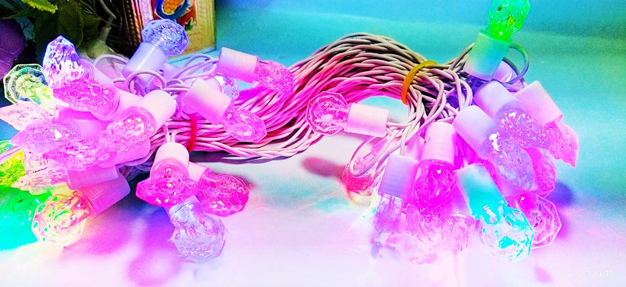 GenericHora Moti Model Fancy Led Series Light 50 Bulbs 40 feet Length for Home and Office Decoration (Pack of 2 Piece) Multicolor