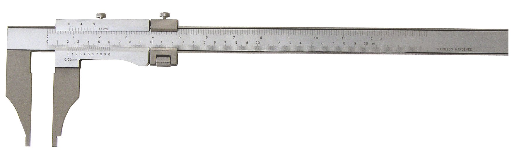 Calibre de precisión para taller, con ajuste fino, Nonius 1/50 (600 mm)