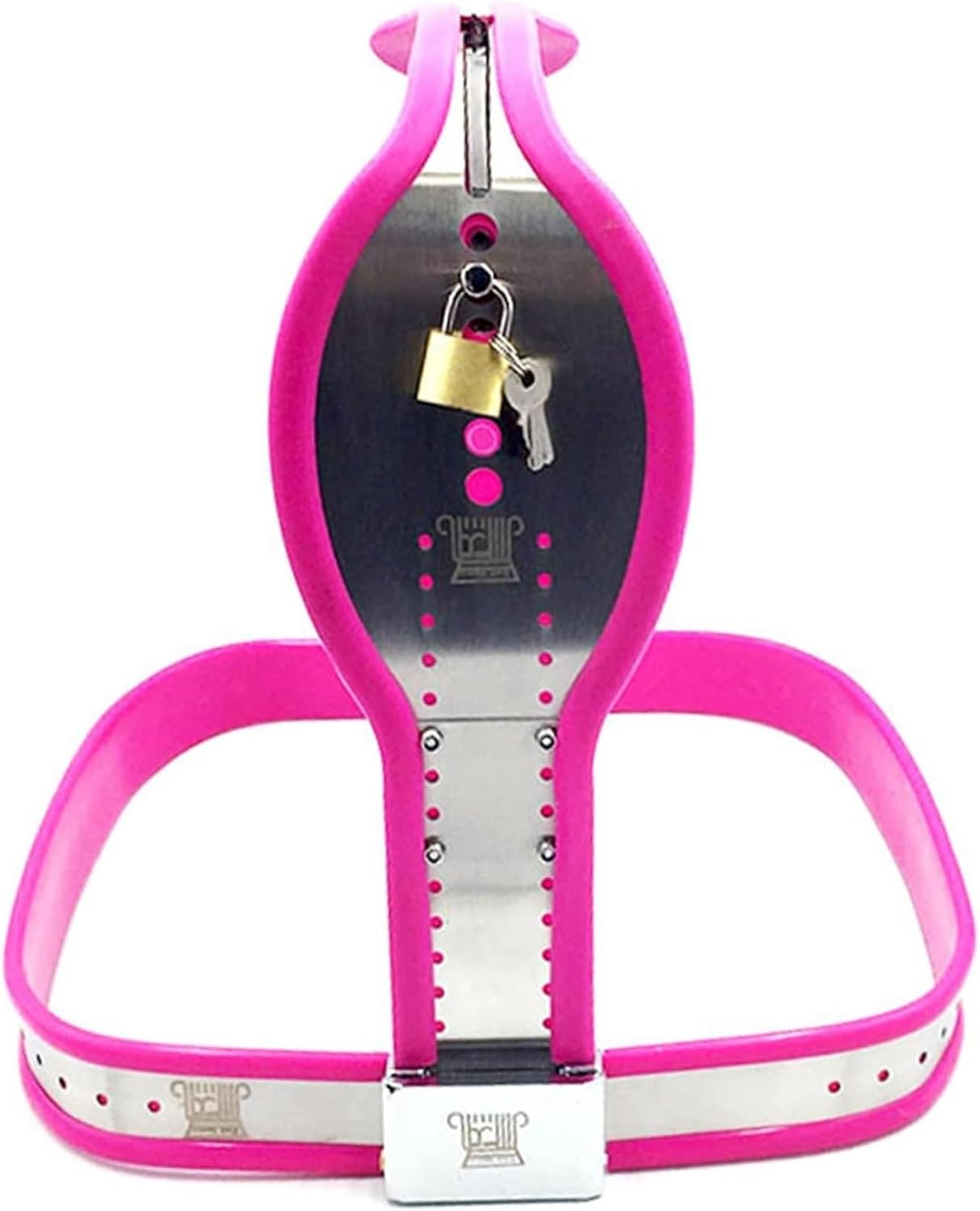 Chastity Belt for Men with Removable Butt Plug, Stainless Steel Chastity Device, Chastity Belt, SM Fetish Restraints, Extreme Cock cage Sex Toy for Men