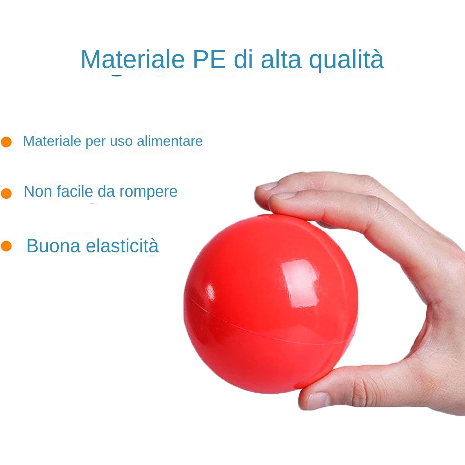 Palle per Piscina per Bambini 50 Pezzi Giocattoli Riutilizzabili | Palline da 7 cm per Bambini per Recinto per Giochi, Tenda, Piscina, Festa di Compleanno, Decorazione