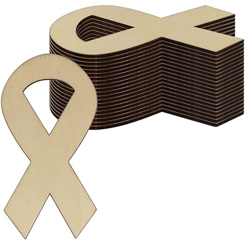 Ribbon Wood DIY Crafts Cutouts Wooden Ribbon Shaped Ornaments Wood Tags for Wedding...