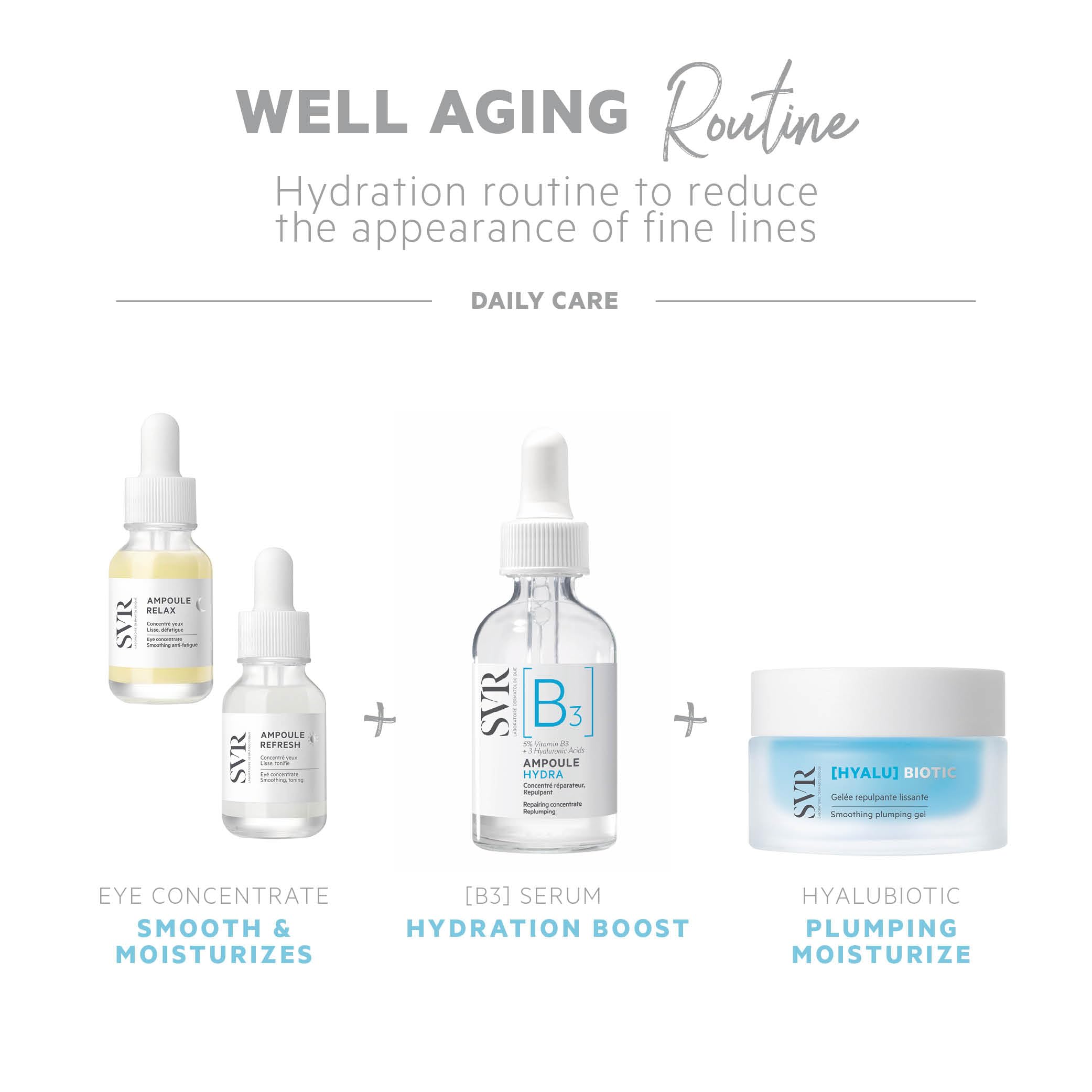 SVR - [HYALU] Biotic Ricarica - Gelatina rigenerante Repellente - Idratazione 48h & Brillante - Pelle disidratata, sensibile, rugosa - Probiotici, Acido ialuronico, Vitamina C - 50 ml