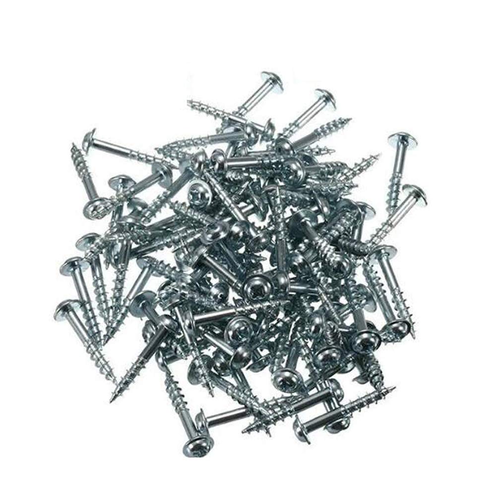 Sitrda Cross Head Self Tapping Screws-St4-20/25/38 Screws Carbon Steel Woodworking Screw Half-Tooth Self-Tapping 100Pcs (20Mm)