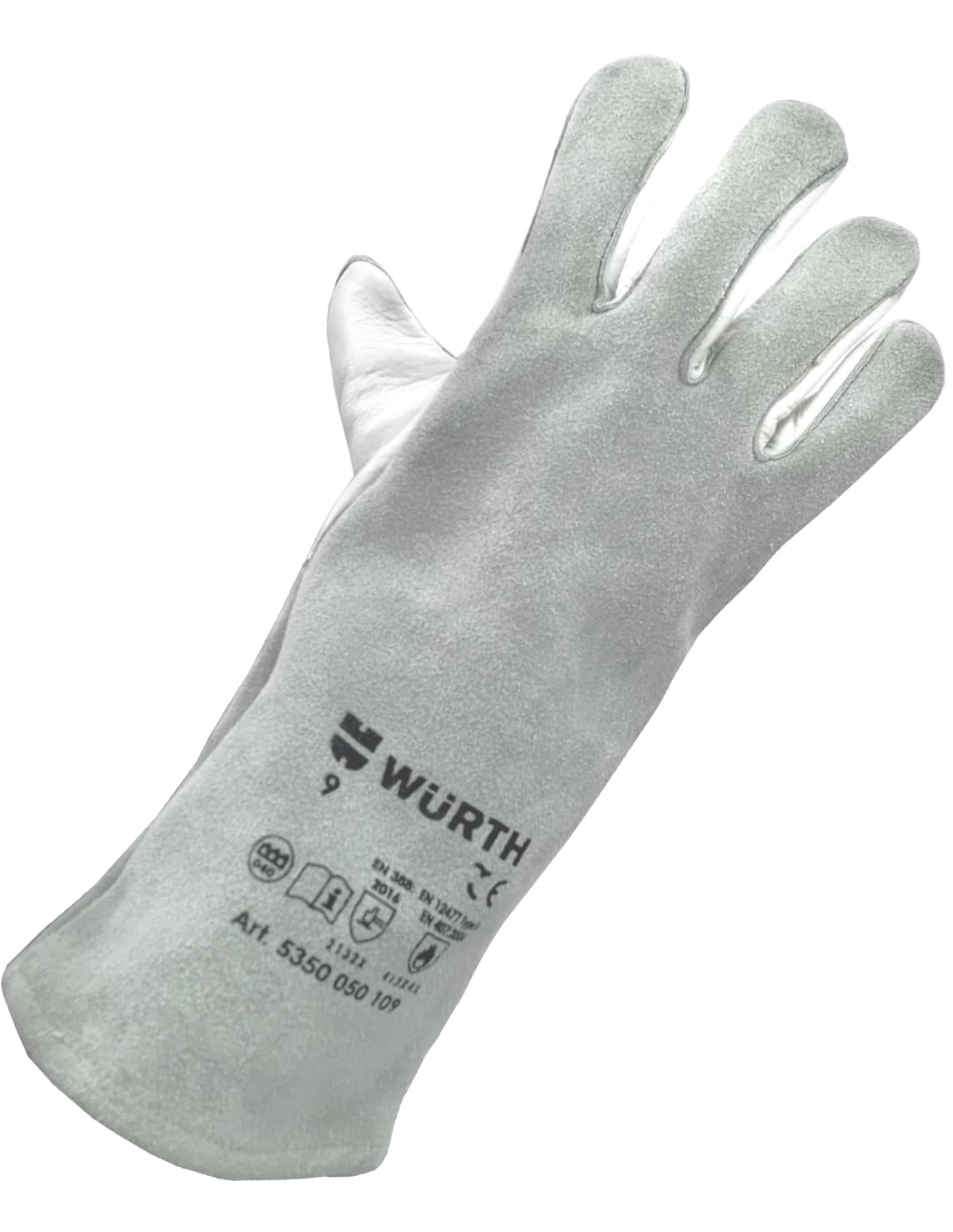 Wuerth Schweißerhandschuhe W-110 – Profi Lederhandschuhe mit Hitzeschutz für MIG, WIG und MMA (10)
