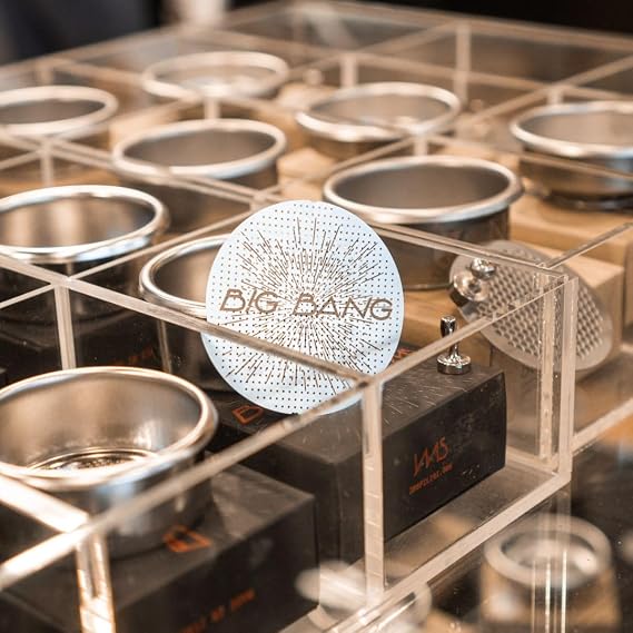 IMS Big Bang Ultra Thin 0.5 mm Puck Screen with Magnet Pin, 53.3mm. Compatible with 54mm Breville Sage Solis Espresso Machines