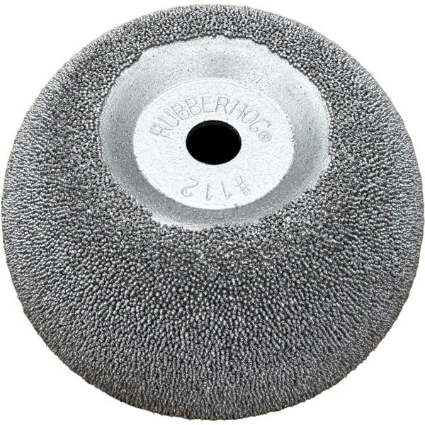 Rubberhog 3" x 1-1/4" Flared Contour Buffing Wheel - 170 SSG - 3/8" Arbor Hole