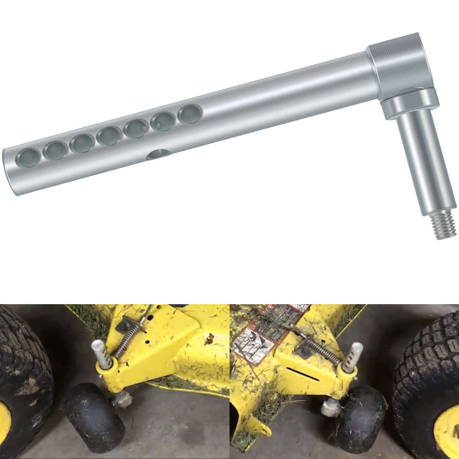 AM120681 Left Hand Front Mower Deck Gage Wheel Arm for John Deere Mower Decks 54C and 62C