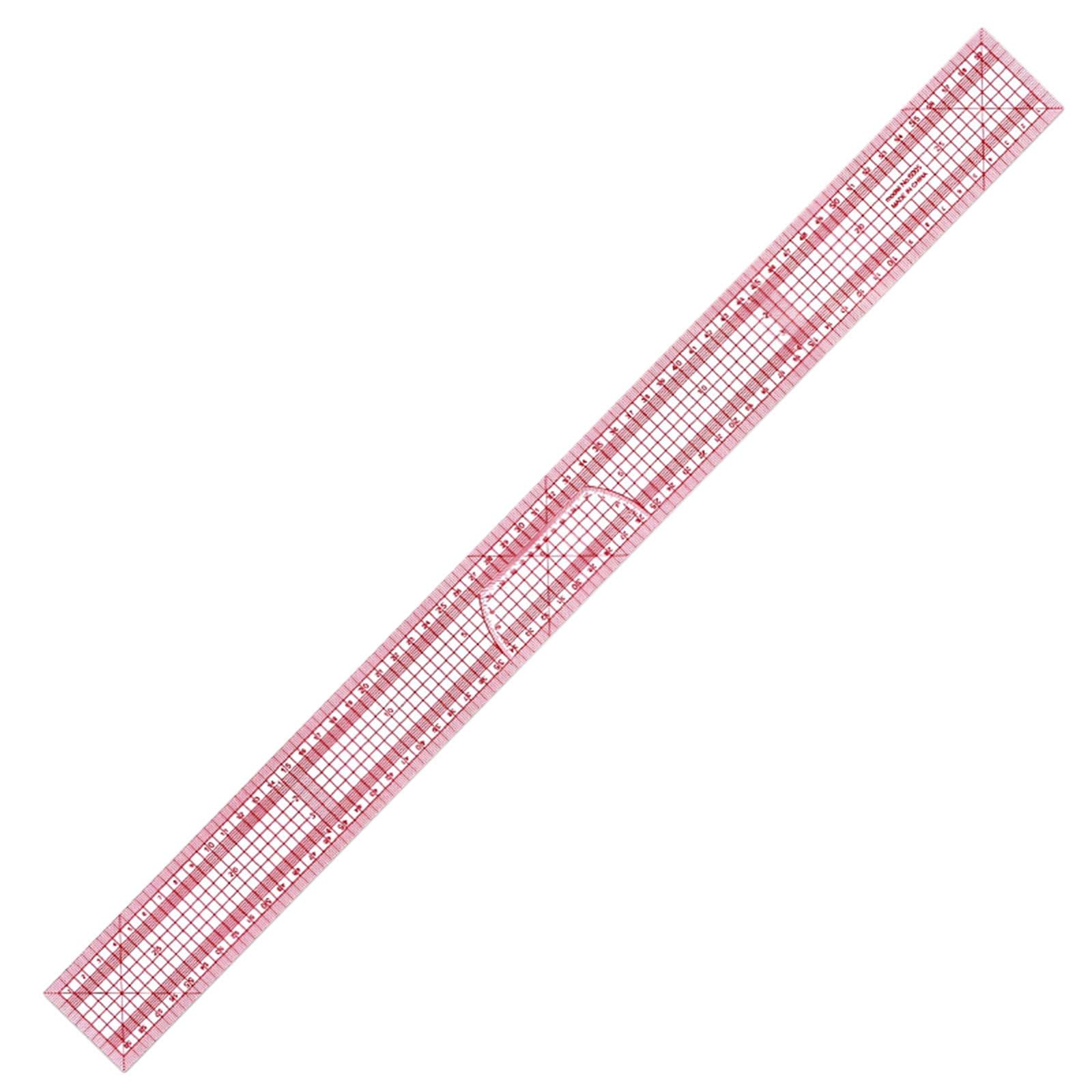 Adoorniequea Pink, 60 Cm 23.6In Tailor Ruler Soft Tape Sewing Flexible With Centimeters Scale,