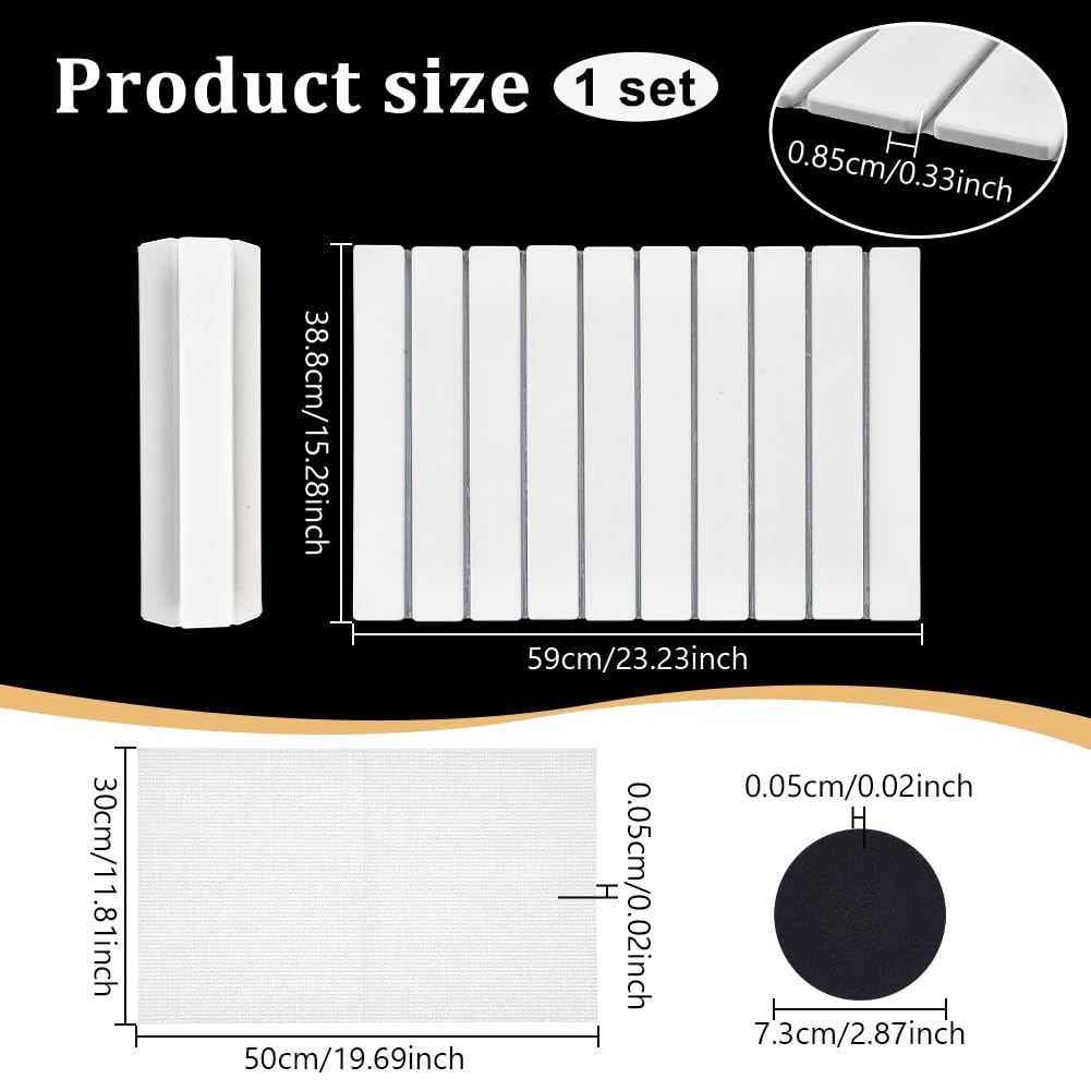 UNICRAFTALE Tapis De Séchage De Vaisselle pour Comptoir De Cuisine