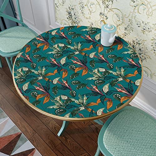 Papier contact décoratif VaryPaper bleu sarcelle motif tropical chic - 5