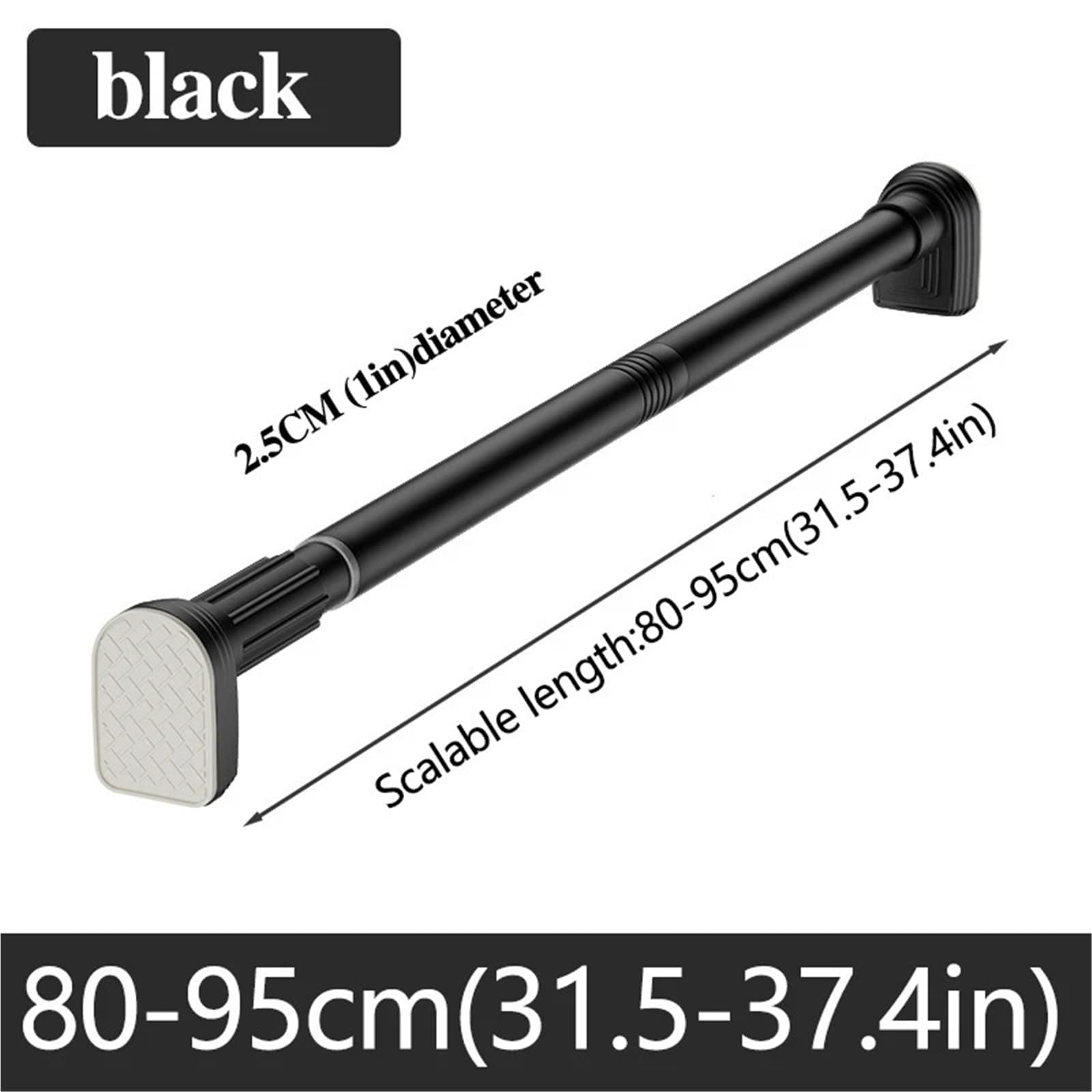 Barra de cortina ducha acero inoxidable ajustable, estante secado ropa, poste telescópico sin taladro for cuarto lavado y baño Para Baño