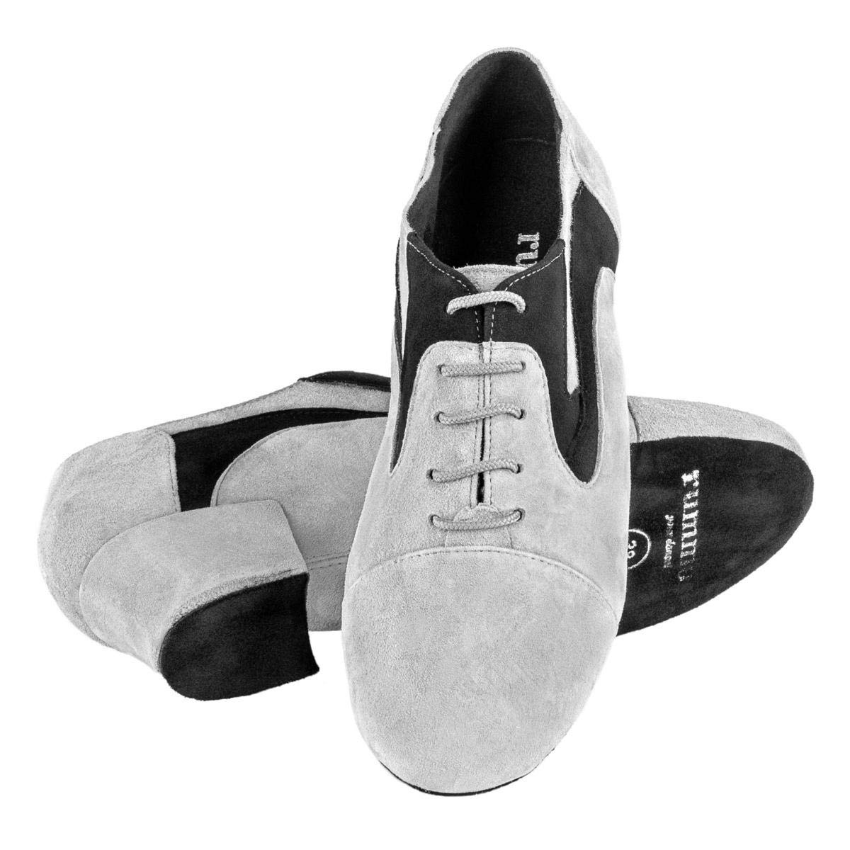 Rummos Mujeres Zapatos de Práctica R607 061-024 - Cuero Nobuk Negro - Normal - 4.5 cm Cuban - Made in Portugal