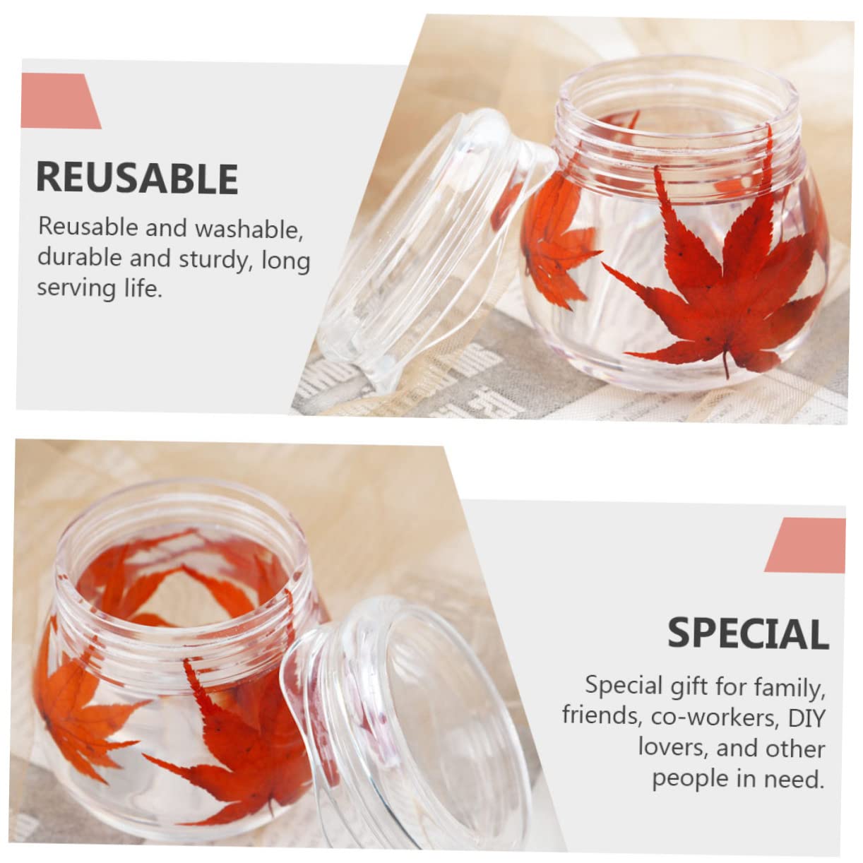 Housoutil 6 Ensembles Moule de Rangement Résine Époxy Transparent avec Couvercle Kit de DIY pour Boîte de Stockage et Conteneurs Multifonctions Accessoire de Sculpture