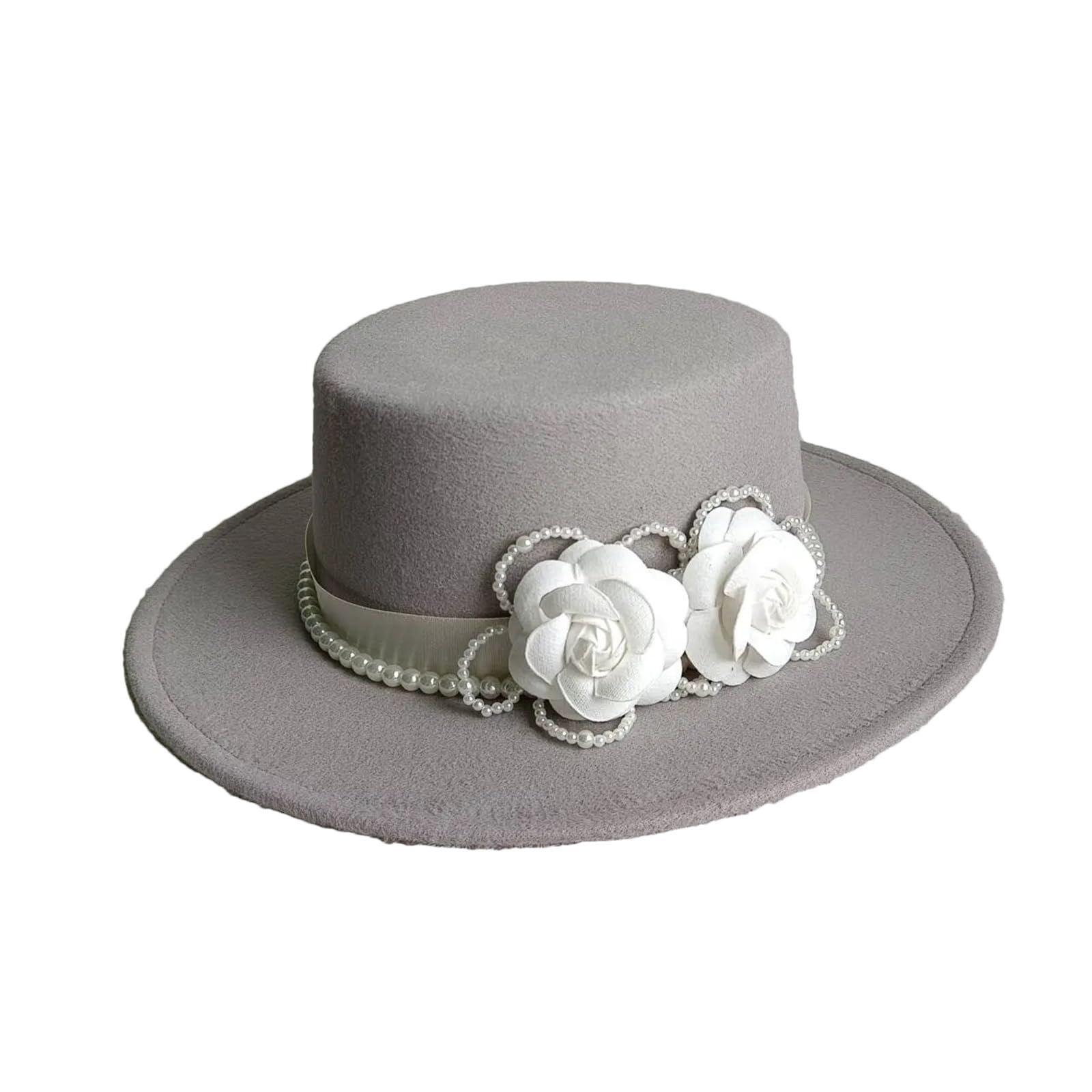 Cappello Fedora da donna a bombetta cloche berretto per matrimonio tea party elegante matrimonio con perla copricapo