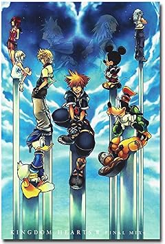Lawrence Painting Kingdom Hearts Game Art Canvas Poster Print Home Wall Decoration Kairi Sora 13
