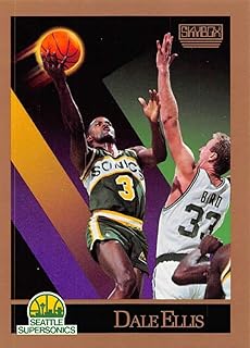 1990-91 SkyBox Basketball #266 Dale Ellis Seattle SuperSonics Official NBA Trading Card