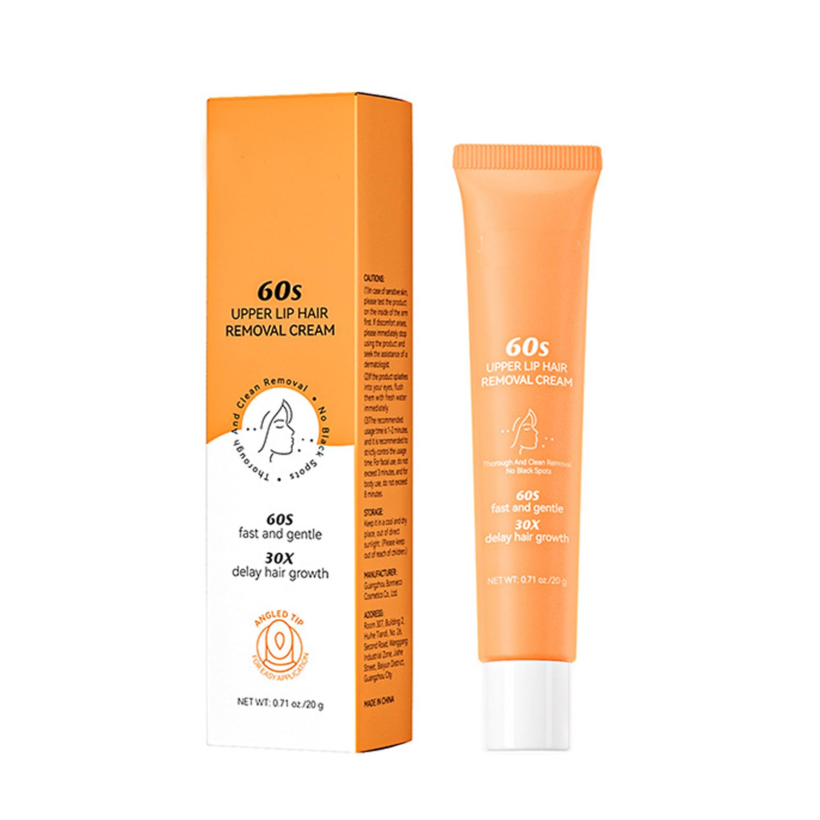 Eliminador de vello facial para mujeres, crema para depilación de labios superiores, crema para eliminar el pelo, crema de depilación sin dolor, no irritante, inhibe el crecimiento del vello