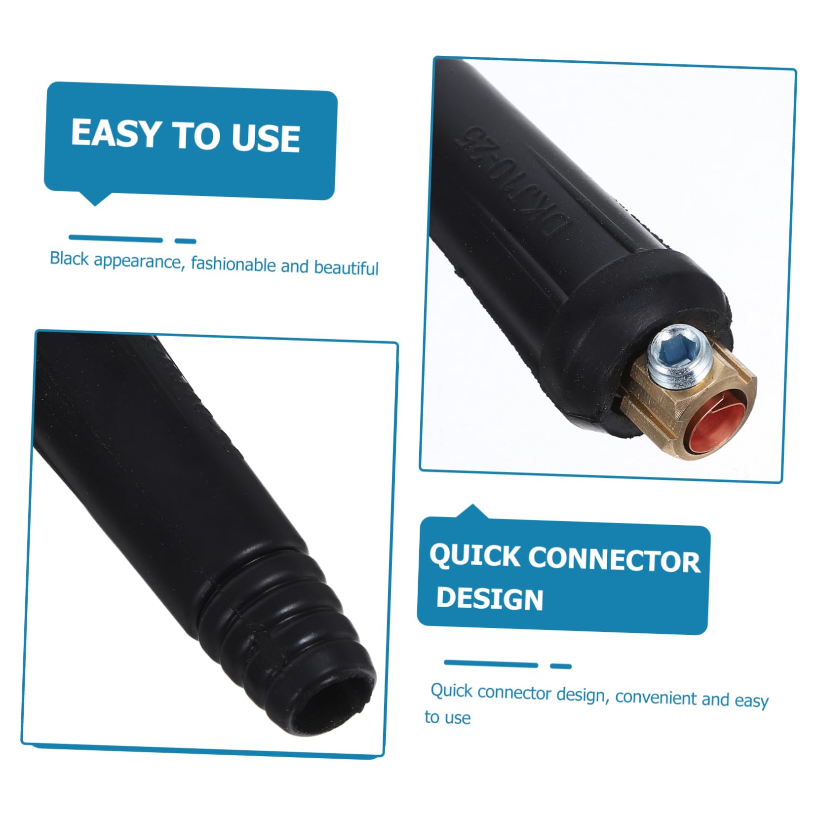 SOLUSTRE 3 Sets Welding Machine Cable Connector Quick Fitting Spring Quick Connector