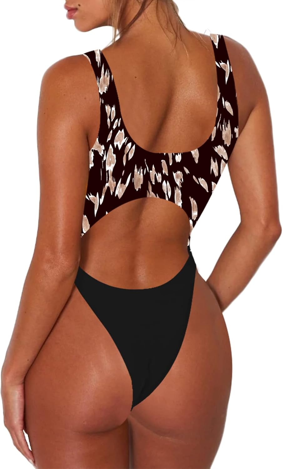 Sovoyontee Women's Sexy One Piece Swimsuits Cheeky Thong Bikini Bathing Suit - Image 5