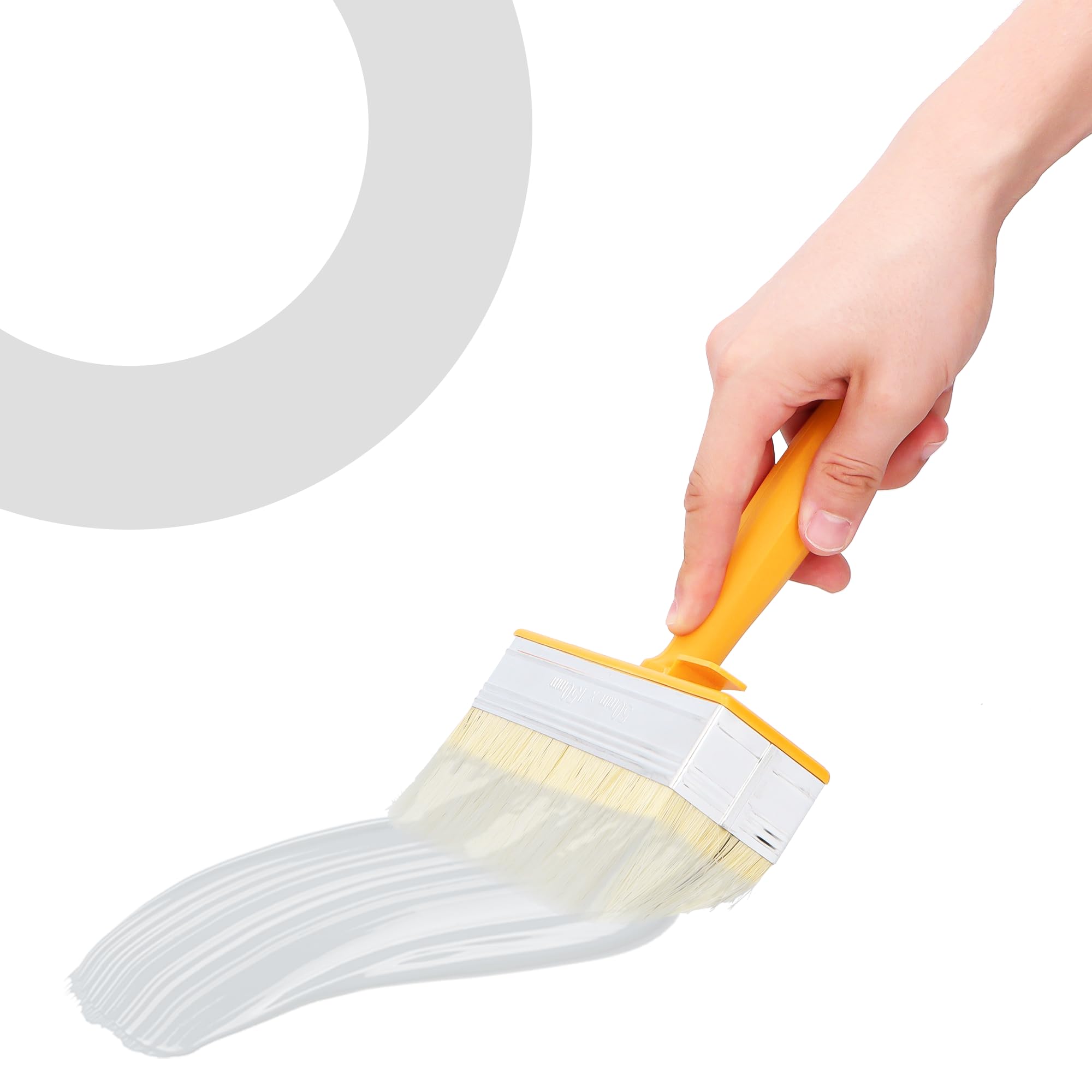 10x Pinceau De Peinture Plate 150 mm | Brosse Pinceau À Enduit Brosse À Laque Pinceau pour Meubles Mur Terrasse Teinture Murale Mobilier Clôture Bois Revêtement