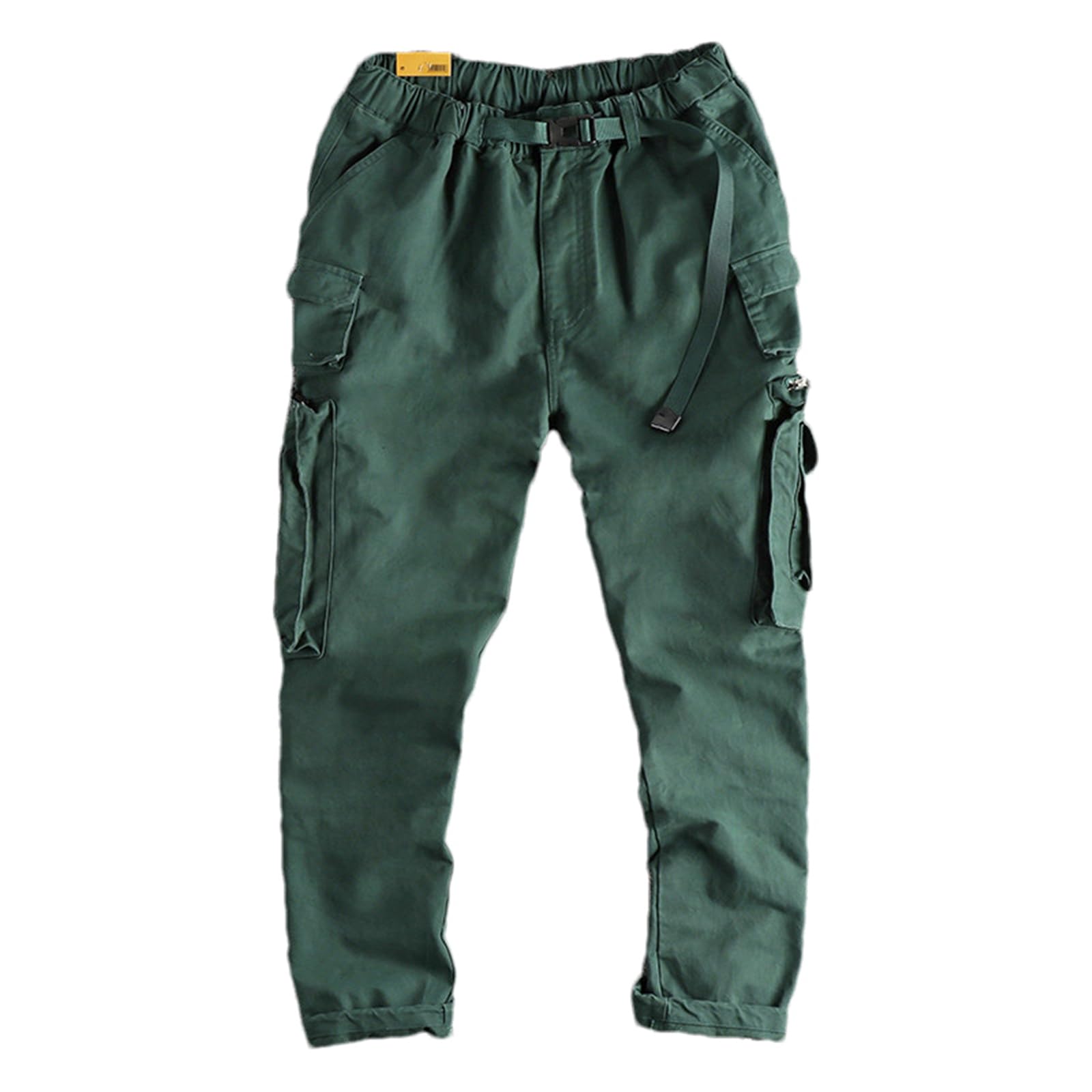 Pantalones cargo para hombre, multibolsillos, pesados, cálidos, holgados, anchos, rectos, para uso de trabajo, pantalones casuales