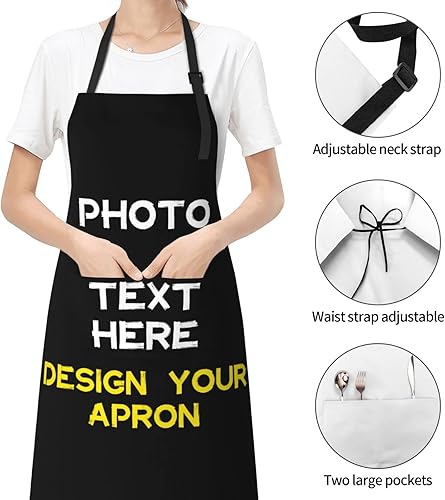 Miniatura 4 de Nsipan Delantal unisex personalizado para el día de Acción de Gracias personalizado delantal con nombre