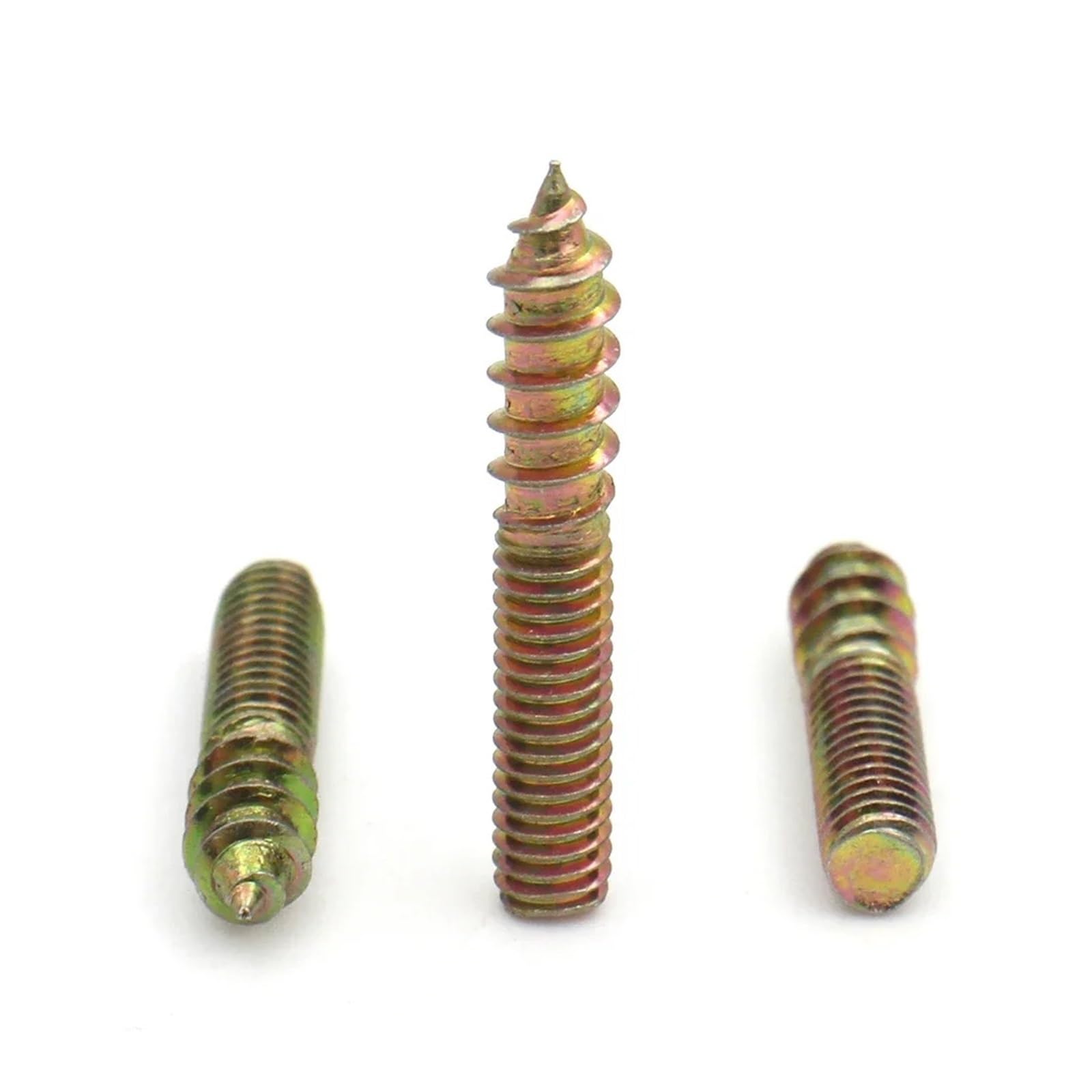 Tornillos autorroscantes de Doble Extremo, de Acero al Carbono galvanizado, M4, M5, M6 y M8, 30/60 Unidades(30pcs,M8x45mm)