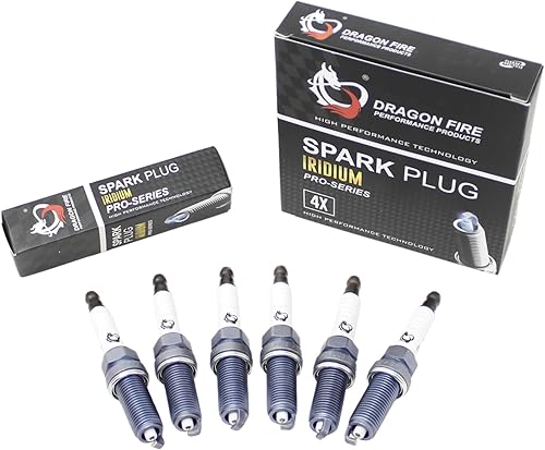 AIP Electronics Dragon Fire Performance - Juego de 6 bujías de iridio compatibles con Nissan Pathfinder Murano 350z Altima Maxima Infiniti G25 EX35