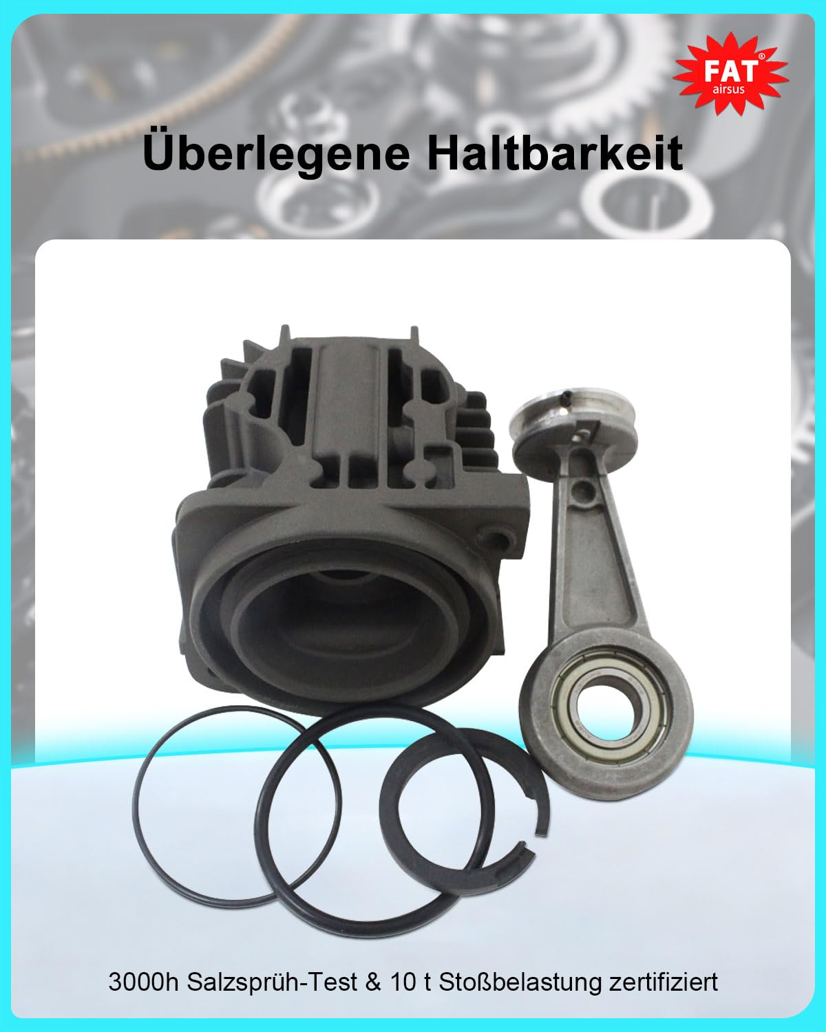 Kits de réparation de cylindre de compresseur de suspension d'air pour VW Touareg Cayenne 2002-2010/2007 F16, F86 xDrive50i