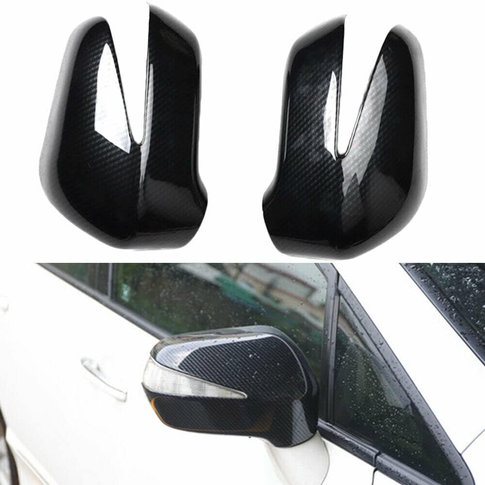 For Honda Civic 8th 2006 2007 2008 2009 2010 2011 Carbon Fiber Color Door Side Rearview Mirror Cover Trim ABS 2pcs/set