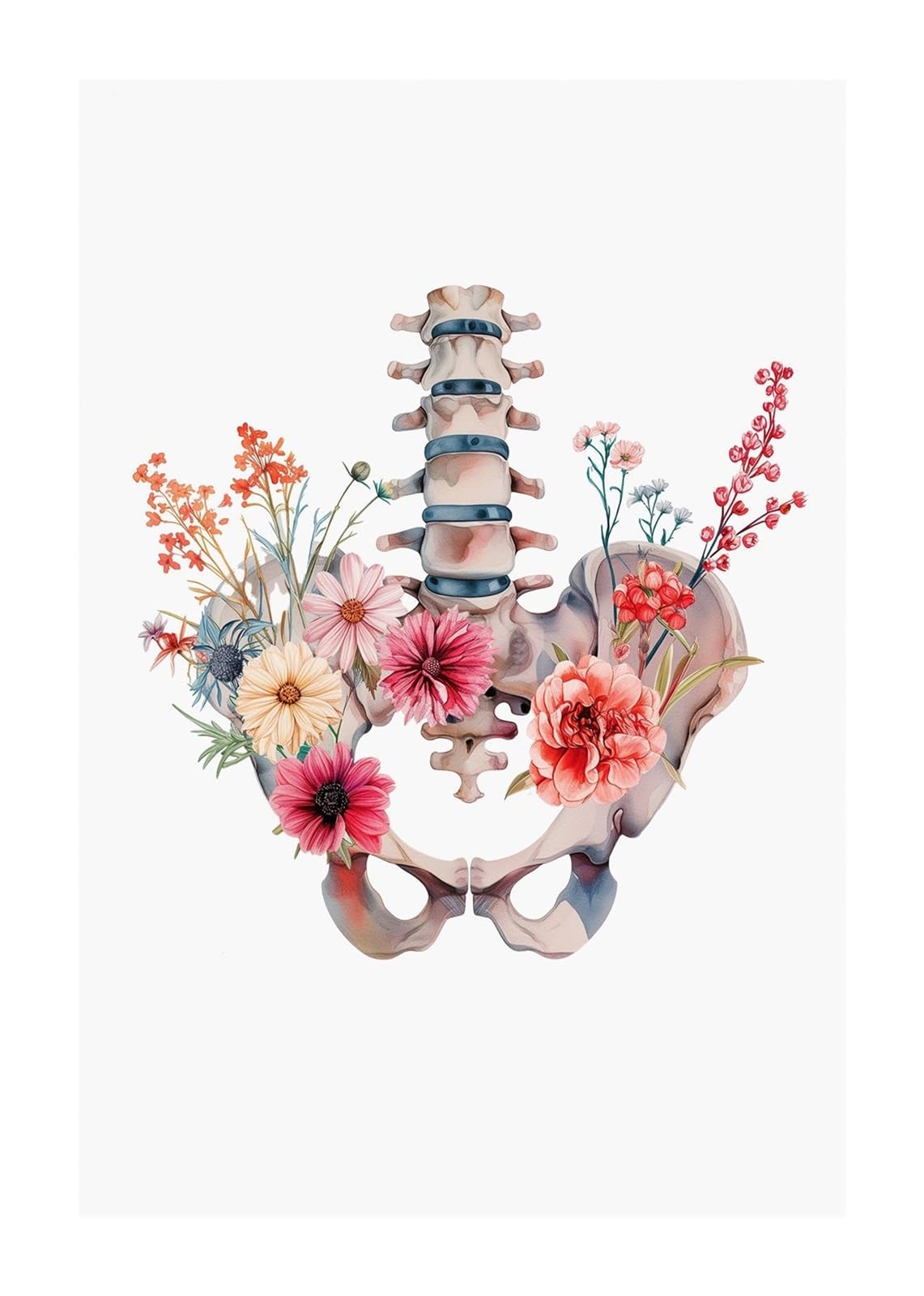 1pc Anatomia Człowieka Serce Mózg Płuca Kwiat Mięśnie Szkielet Sztuka Plakatu Na Płótnie Malarstwo Drukuje Zdjęcia Ścienny Dekoracje Do Biura Medycznego(11,55x80cm)