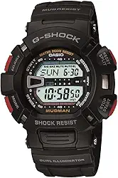Relógio digital G-Shock Mudman Super Dual Illuminator masculino quartzo 52 mm G9000-1V, Multi, One Size, Padrão