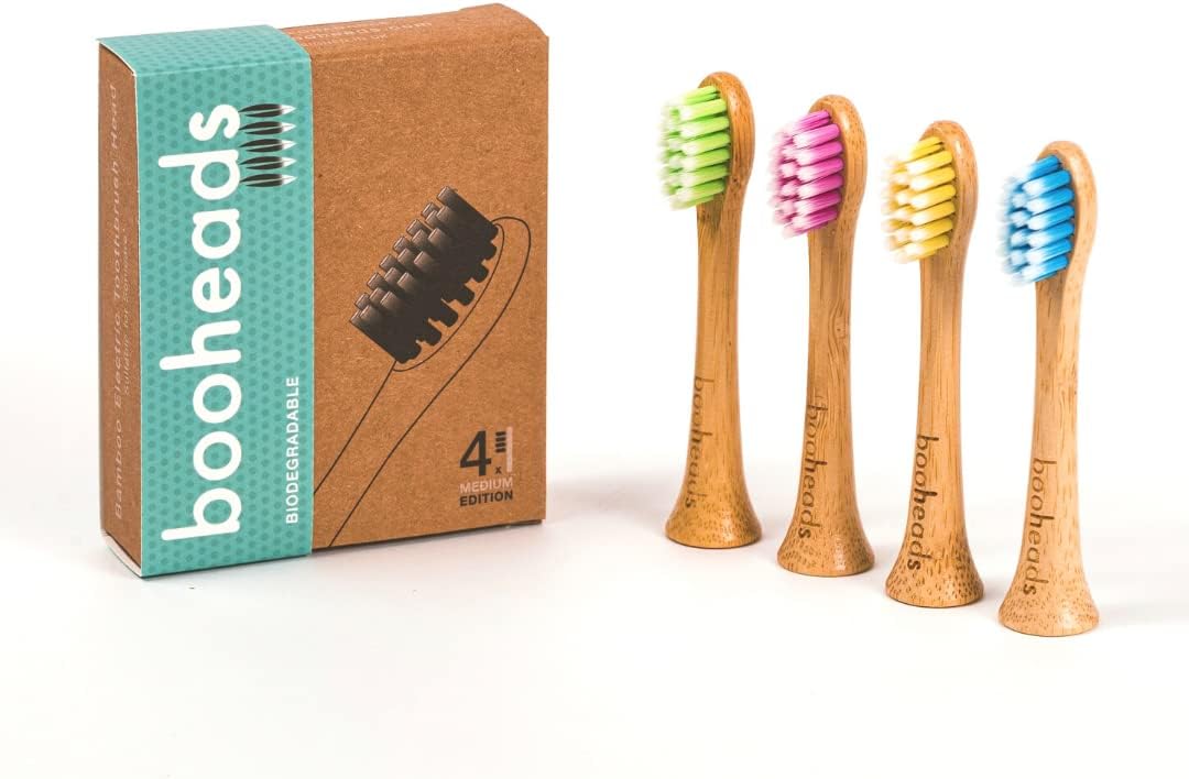 booheads - Bamboo Electric Toothbrush Heads | Biodegradable Eco-Friendly Sustainable Recyclable | Compatible with Sonicare (Polish4)