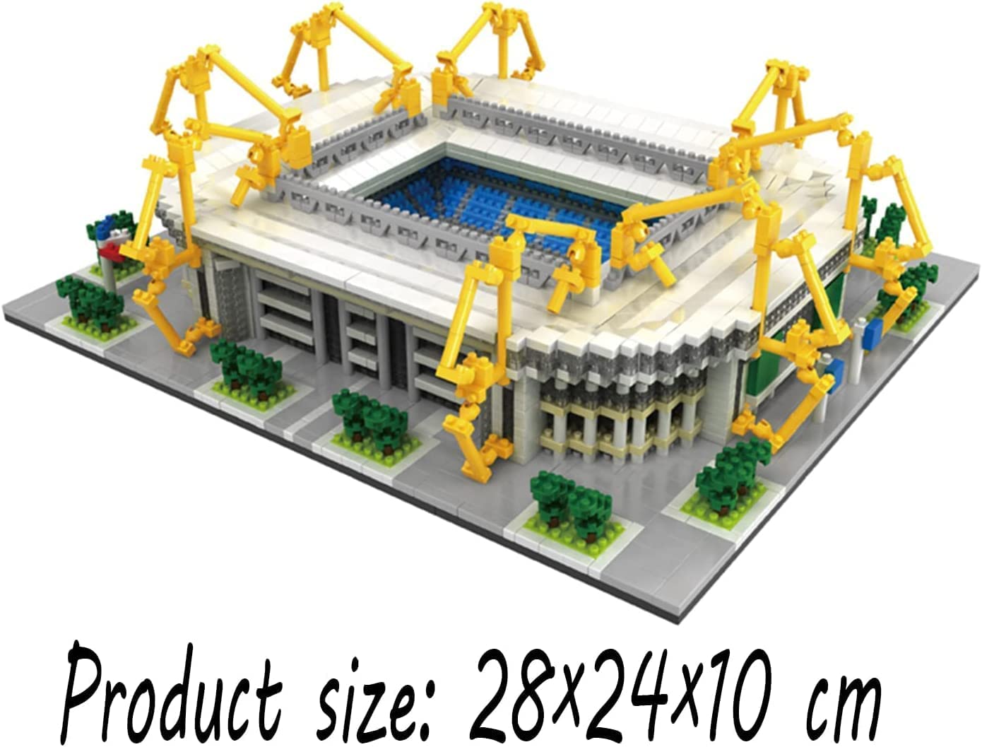3D-Puzzle Stadionmodell Spielzeug Fußballplatz Bausteine ​​3800 Teile Hoher Schwierigkeitsgrad beim Zusammenbau