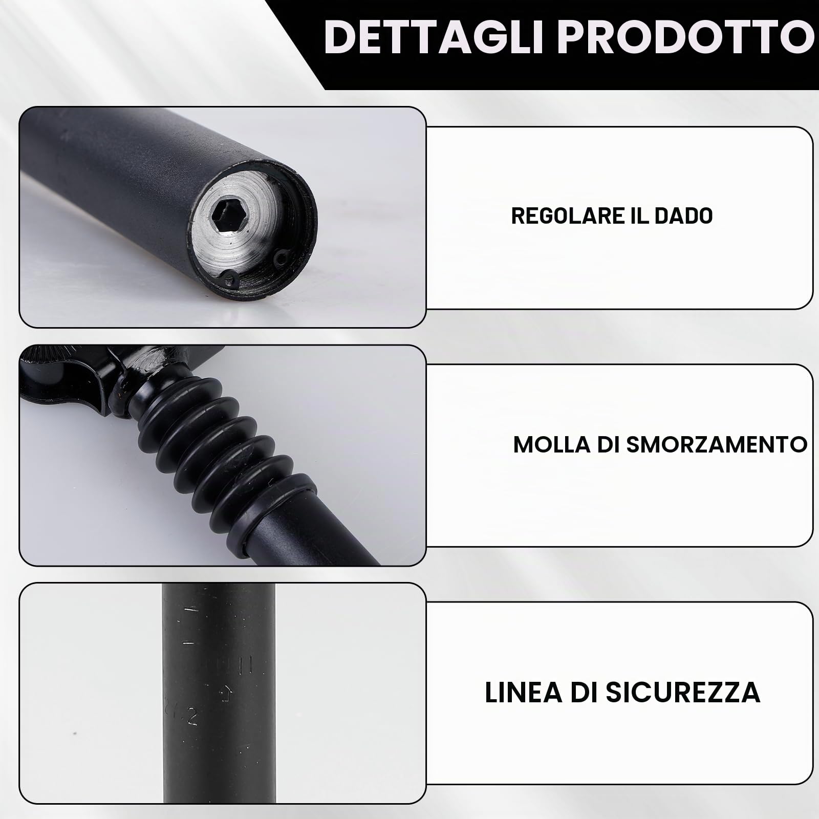 GBKDQQ Reggisella a Molla Spring, 27,2 mm, Pieghevole, Ammortizzato in Lega di Alluminio, Per Bici Pieghevole, MTB, Downhill