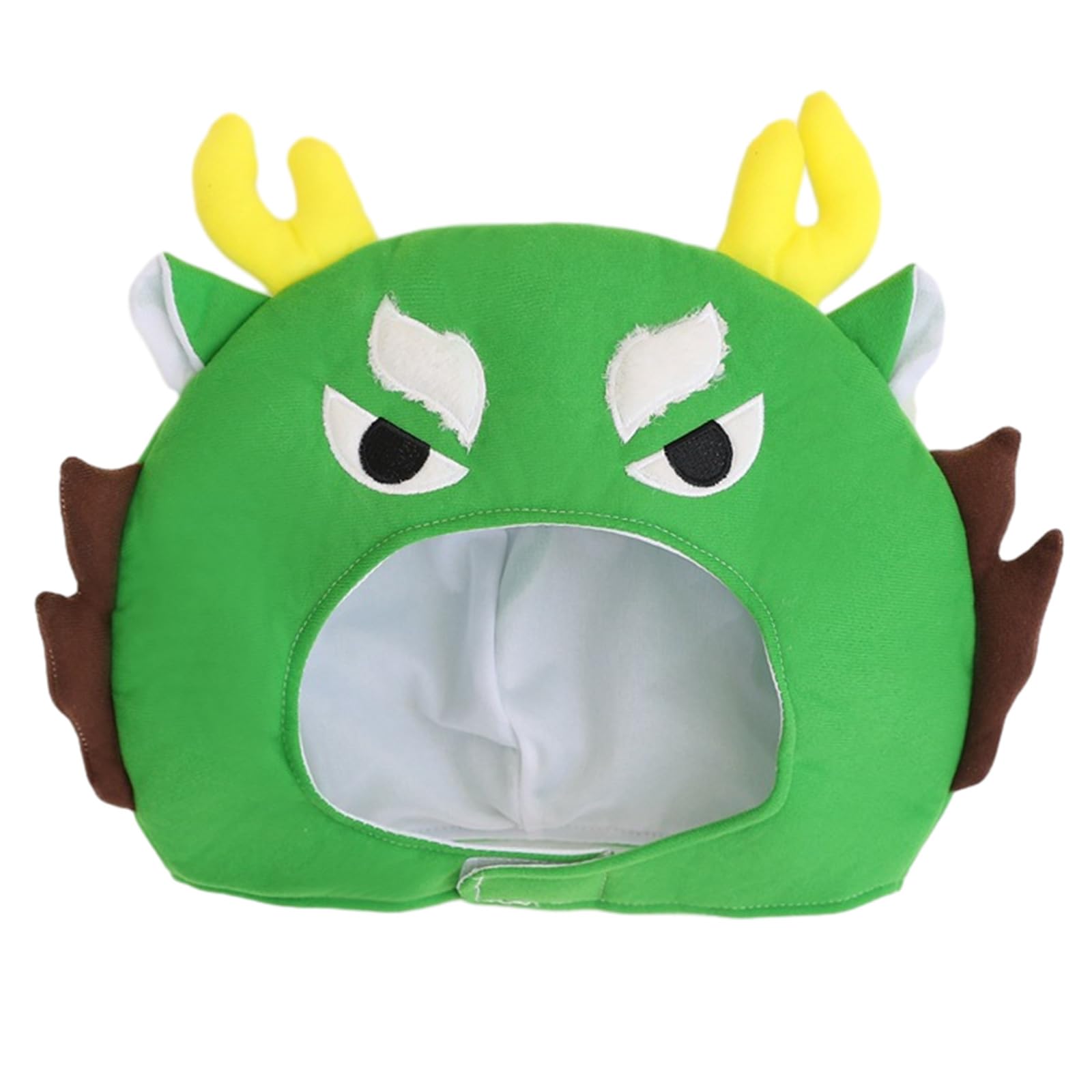 LUOFENGAdult Headwear,New Year Chinese Dragon Festive Hat Headgear Plush Head Cover for Masquerade New Year Plush Cartoon Hat Headgear
