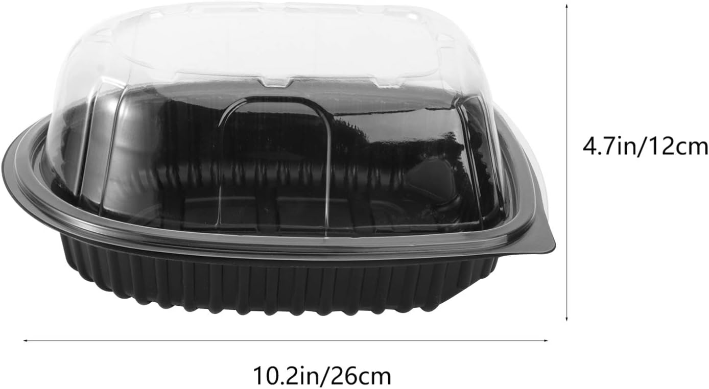 Hemoton 6Pcs Plastic Take Out Food Box Container Disposable Food Takeout Box Fried Chicken Packaging Box Carry Out Container : Industrial & Scientific