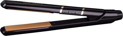 Cricket Ultra Smooth Professional Hair Styling Iron with Argan Oil and Keratin Protein Infused Ceramic Coated Plates High Power Fast Heat Hair Straightener Styling Tool, Black
