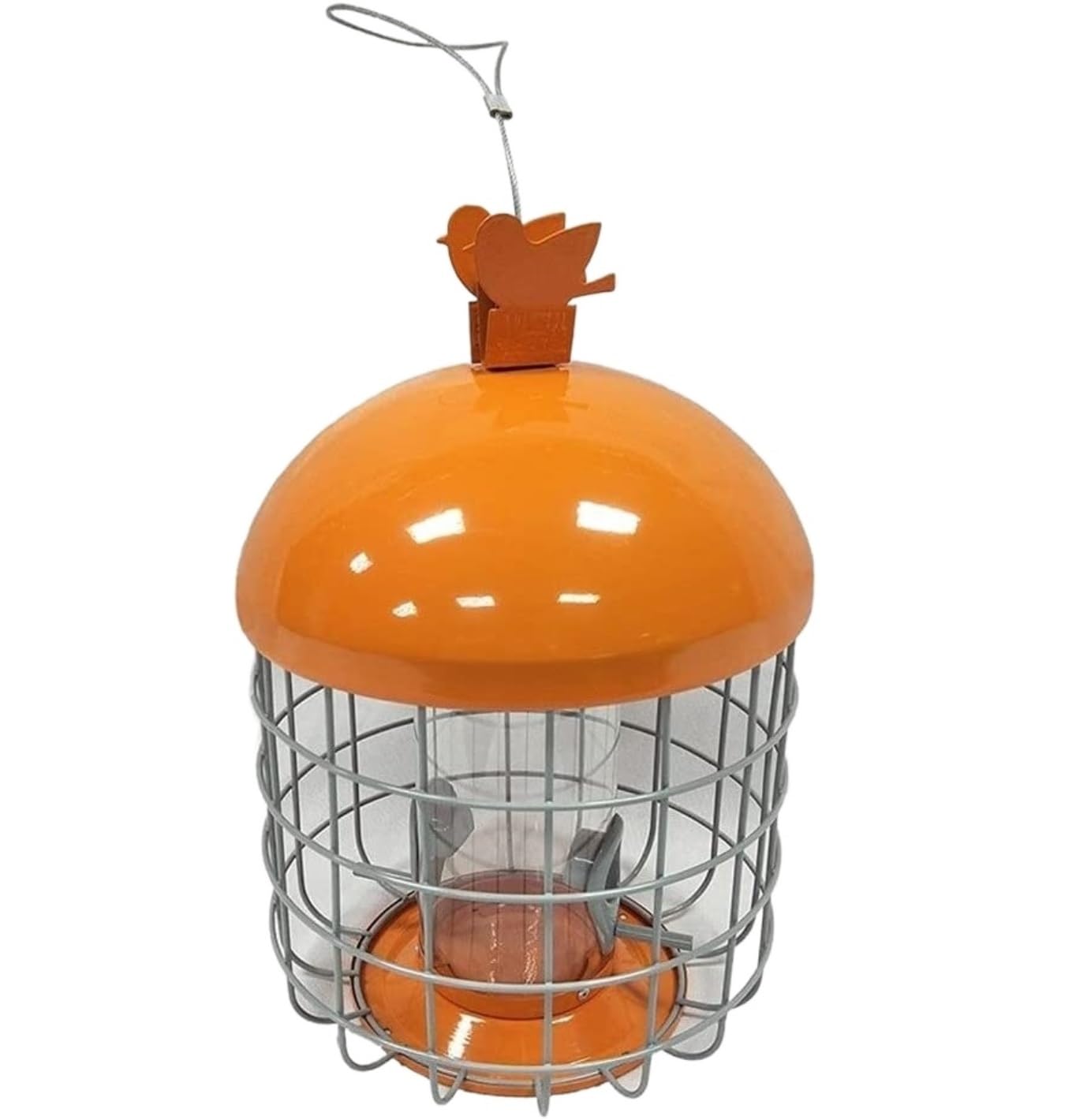 Comedero Pajaros Comederos para Pajaros Alimentador De Pájaros De Metal Redondo Comedero Colgante De Balcón Interior Decoración De Comedero De Pájaros Al Aire Libre