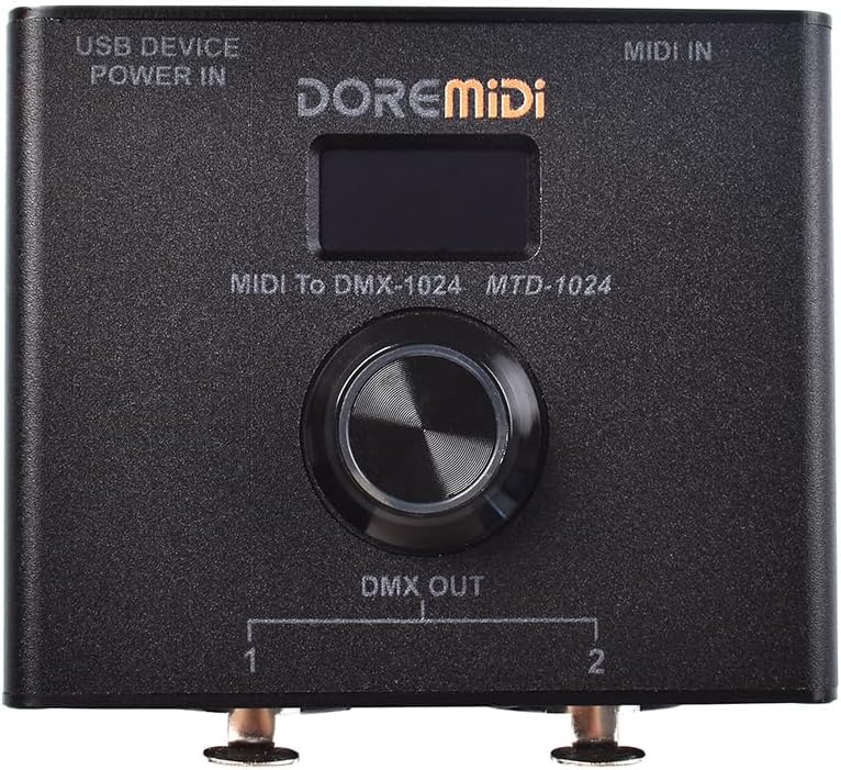 MIDI To DMX Controller (MTD-1024) Can Convert MIDI Messages To DMX Messages