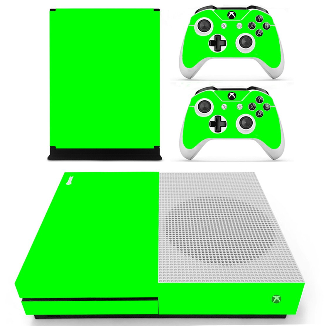 DOTBUY Vinyl Decal Full Body Skin Sticker For Microsoft Xbox One S Console And 2 Controllers And Kinect 2.0 (Carbon Fiber Black) — view 44