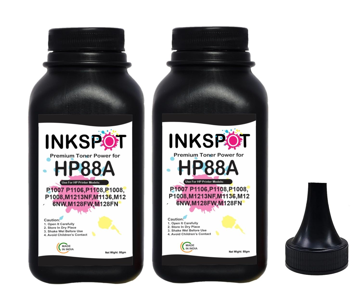 INKSPOT 88A Toner Powder for HP CC388A Toner Cartridge for HP Laserjet P1007, P1008,M1213nf, M1136MFP, M126nw MFP, M1218nfs, M128fw MFP, M128fn MFP, M226dw, M226dn (Powder 2 PC) (B0C8TTYKWP) Amazon Price History, Amazon Price Tracker