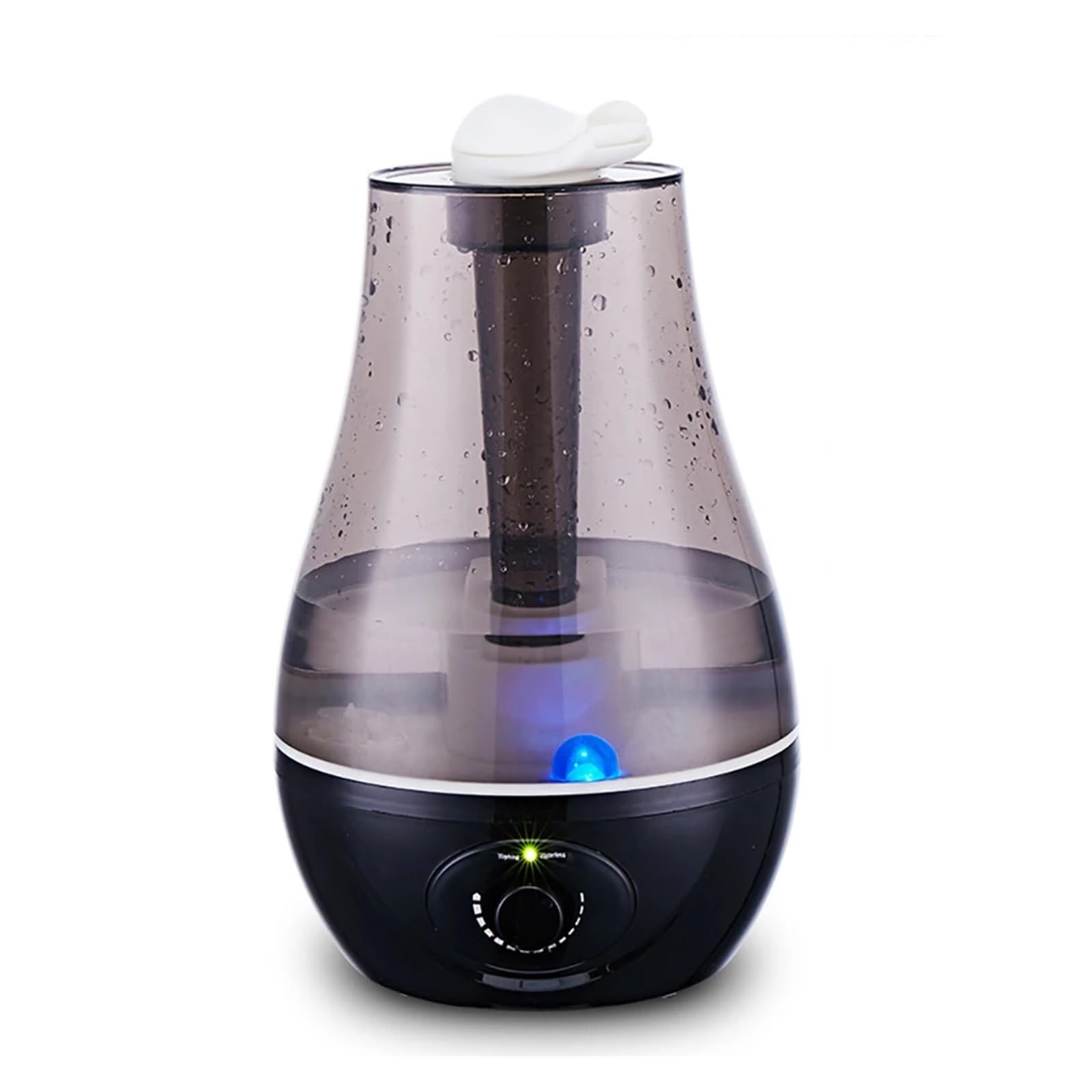 Humidificador, Humidificador Ultrasónico De 3000 Ml, Pulverizador Doble, Generador Niebla, Difusor Aceites Esenciales, LED 7 Colores, Aromaterapia,para hogar y oficina(Black)