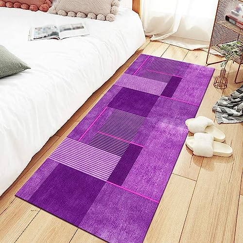 Tapis abstrait violet de qualité supérieure pour valoriser parquet et carrelage